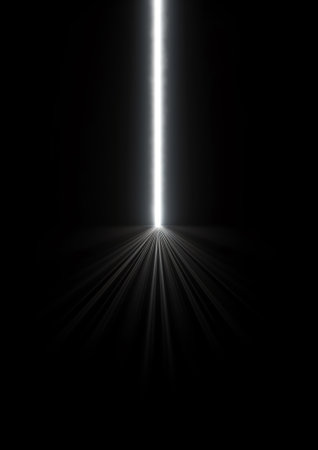 Generative AI : light moving vertical straight line on a backgroundの素材