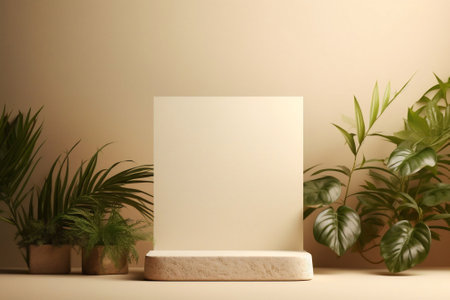 Generative AI : Display scene pastel podium with geometric shapes, pedestal empty on one floors, circle wall shape, gradient luxury platform composition for background product presの素材