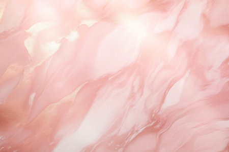 Generative AI : Liquid marble painting background design with Rose Gold and Blush Pink glitter dust texture.の素材