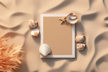 Generative AI : Inscription relax on golden sand on sunny sandy beach and a beautiful wave with white foam closeup The concept of beach recreation summer vacation rest pattern textの素材