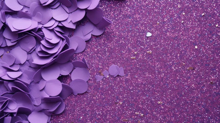 Generative AI : Pink purple and violet lilac glistening sequins Sequins texture festive sparkling backgroundの素材