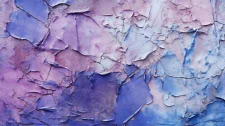 Generative AI : Artistic image of background surface plaster in blue and purple tonesの素材