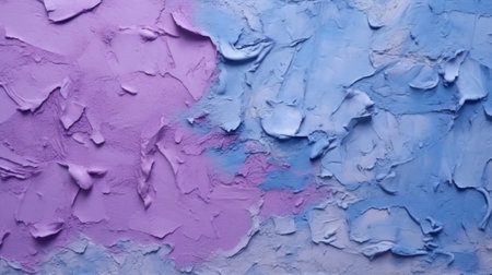 Generative AI : Artistic image of background surface plaster in blue pink and violet tonesの素材
