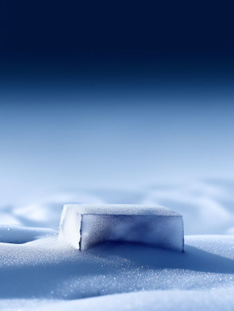 Generative AI : Detail for creative work background postcard untouched pure white snow in the form of small snowdrifts isolated on a black backgroundの素材