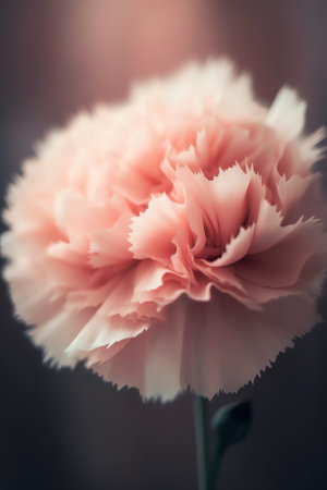 Generative AI : Pink blurred soft floral background Beautiful pink flower in defocus closeup macroの素材