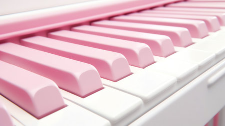 Generative AI : Piano keys closeup with the letters love and the heart The idea of the concept for composer concert musical inspiration love of music The original art image with vaの素材