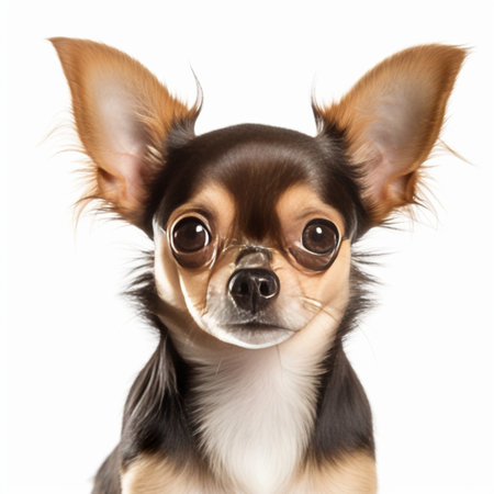 Generative AI : Small Chihuahua dog is looking at cameraの素材