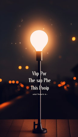 Generative AI : The lamp idea conceptの素材