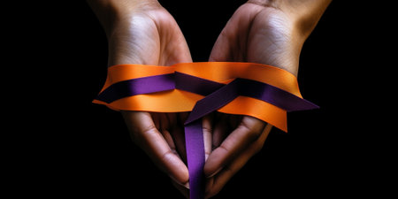 Generative AI : Stop violence against women conceptの素材