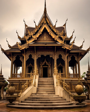 Generative AI : Pagoda in Phra Nakhon Khiri Palace Petchaburi Thailandの素材