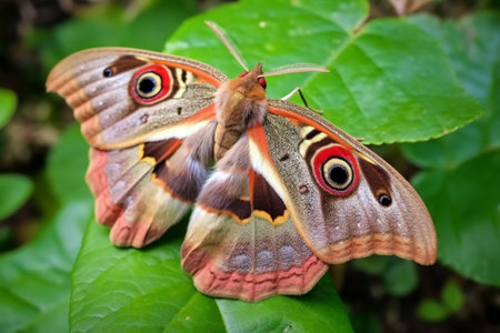 Generative AI : Great argus Doublebanded argus Argusianus argus rest on branch in natureの素材