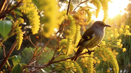 Generative AI : Racquettailed Treepie Crypsirina temia relax in natureの素材