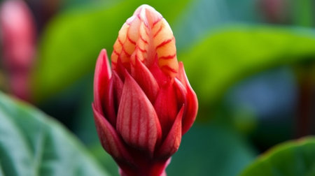 Generative AI : Small banana flower with bokehの素材