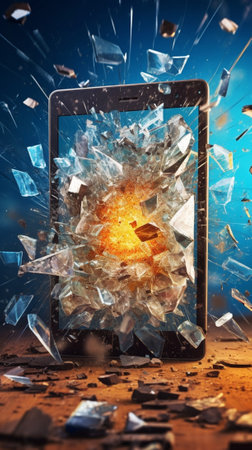Generative AI : Tablet PC is brokenの素材