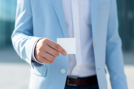 Generative AI : business man showing his empty pockets demonstrating he has no moneyの素材
