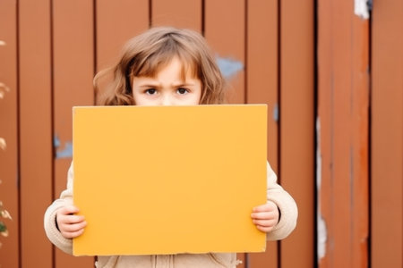 Generative AI : tired child girl and family moving to new apartment repairの素材