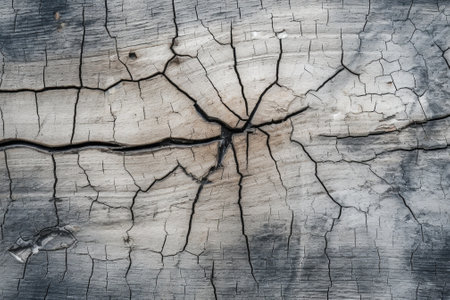 Generative AI : Old scratched wood surface textureの素材