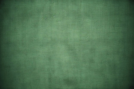 Generative AI : old dark green grungy canvas background or textureの素材