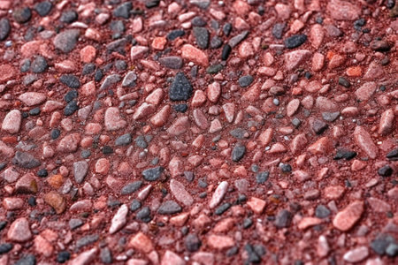 Generative AI : Red colored recycled rubber pavementの素材