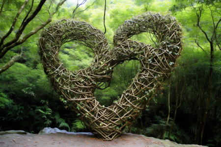 Generative AI : tree heartの素材