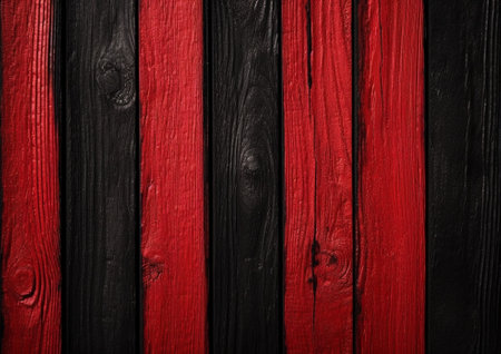 Generative AI : old timber red and black abstract backgroundの素材