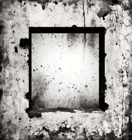 Generative AI : grunge background with frameの素材
