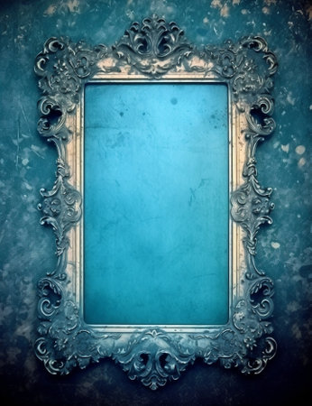 Generative AI : grunge background with frameの素材