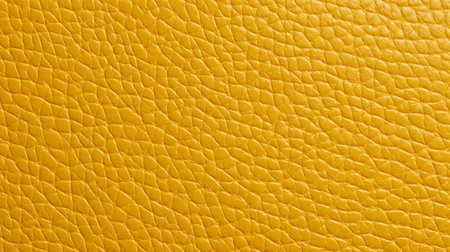 Generative AI : yellow leather background or textureの素材