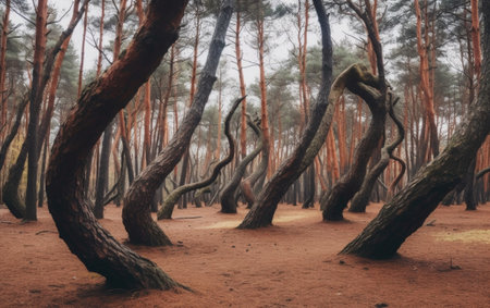 Generative AI : Twisted burned treesの素材