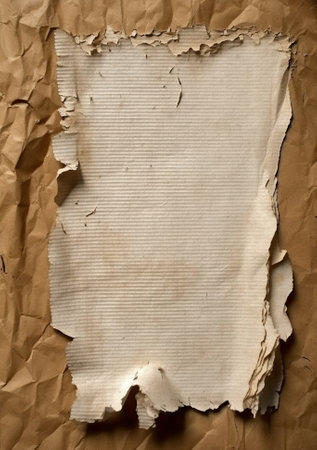 Generative AI : old cracked bulletin board wall with rests of paperの素材