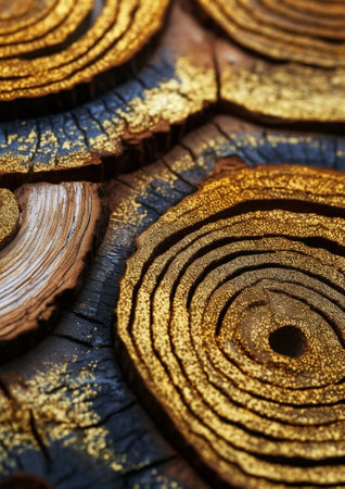 Generative AI : tree rings detailの素材