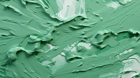 Generative AI : Green painted abstract bakcgournd or textureの素材