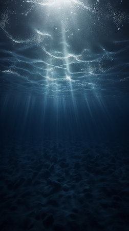 Generative AI : Deep blue seaの素材