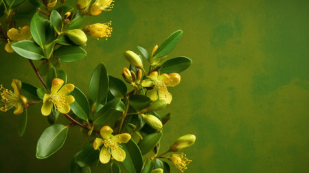 Generative AI : Irish Spurge Euphorbia hyberna in bloomの素材