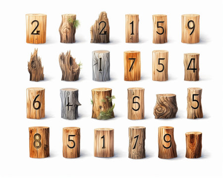 Generative AI : old woodtypes square formatの素材