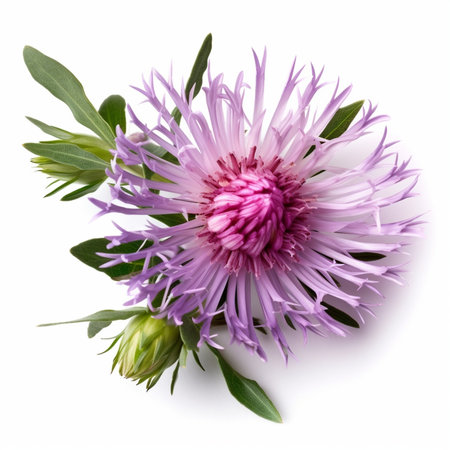 Generative AI : aster flowers and budsの素材