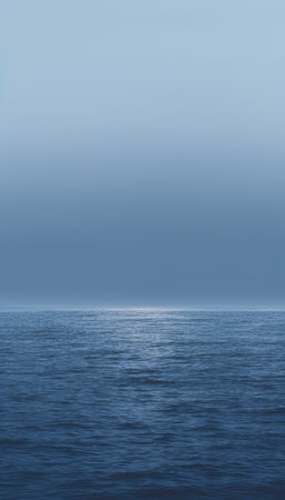 Generative AI : the sea at duskの素材