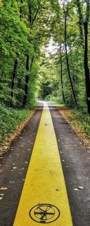 Generative AI : Bicycle roadの素材