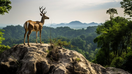 Generative AI : Pha Taem National Park landscapeの素材