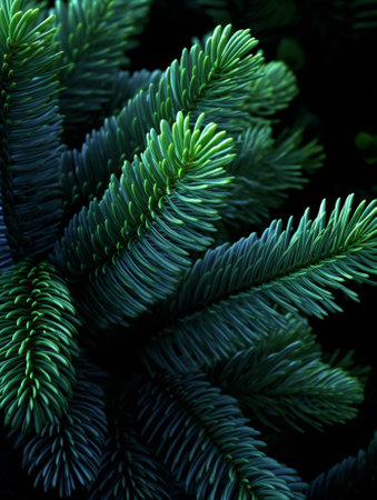 Generative AI : Norfolk island pine green treeの素材