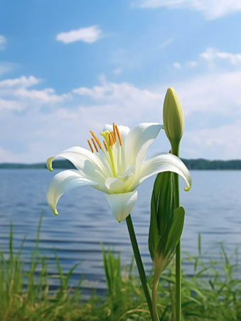 Generative AI : Cardwell Lily flowerの素材