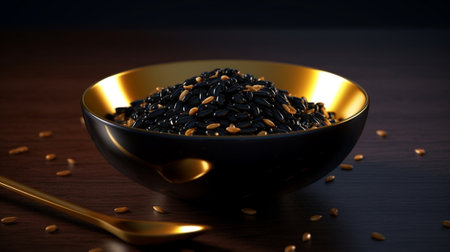Generative AI : Steamed black Riceの素材