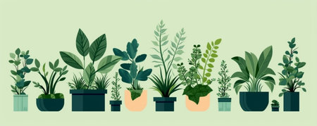 Generative AI : Green plants plantingの素材