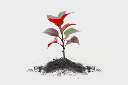 Generative AI : small tree sapling plants plantingの素材