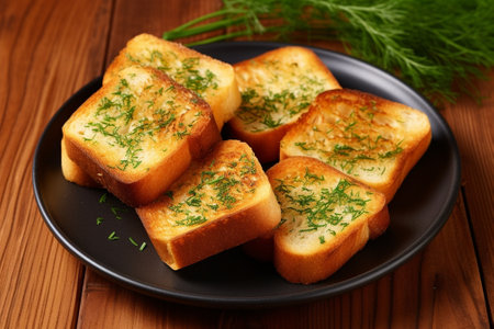 Generative AI : homemade fresh bread sliced potato dill sanwich breadの素材