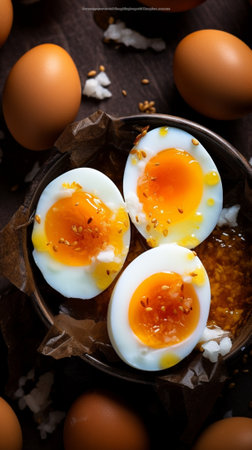 Generative AI : Homemade Salt Cured Egg Yolkの素材