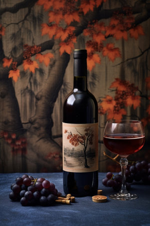 Generative AI : a glass of Japanese plum wine Umeshuの素材