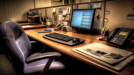 Generative AI : office deskの素材