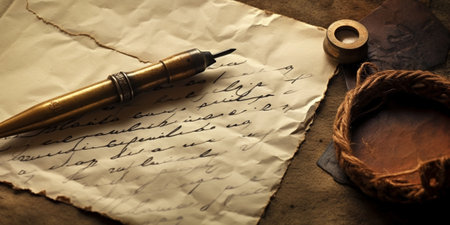 Generative AI : handwriting letters backgroundの素材