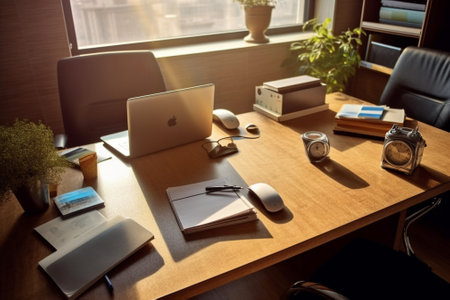 Generative AI : office deskの素材